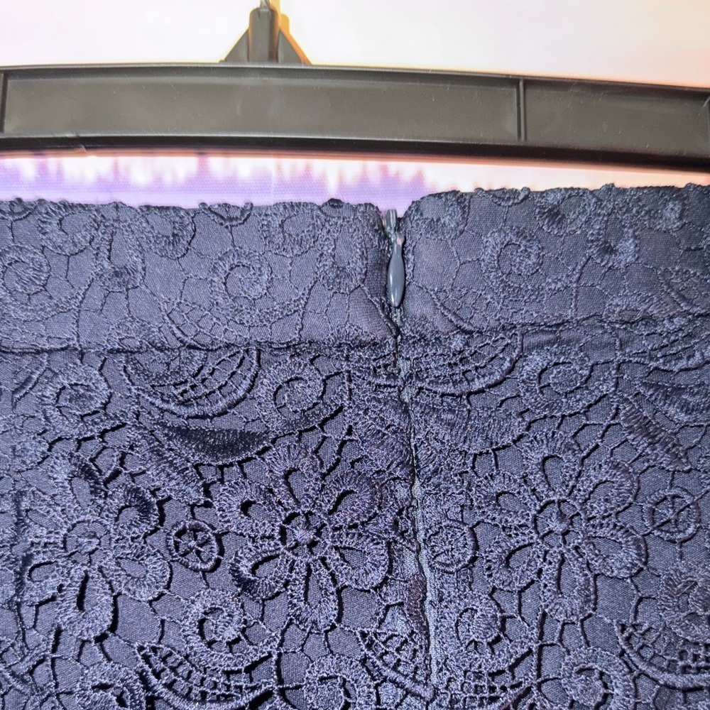 Uniqlo Dark Blue Lace Top XS - Picture 5 of 5